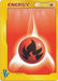 A common Pokémon Trading Card Game card featuring a red and orange background with the word "ENERGY" at the top. In the center, there's a stylized fireball icon symbolizing Fire Energy. The card has a yellow border with a small fire symbol and "VS" logo on the bottom left corner.

Fire Energy (JP VS Set) [Miscellaneous Cards] by Pokémon