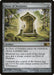 Image of a Magic: The Gathering card titled "Door of Destinies [Magic 2014]" from the Magic: The Gathering set. This artifact card with a mana cost of 4 features artwork of a glowing door set in a stone arch surrounded by nature. The card text describes its abilities to choose a creature type and gain charge counters.