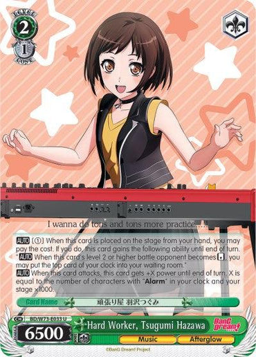 Hard Worker, Tsugumi Hazawa (BD/W73-E033 U) [BanG Dream! Vol.2]