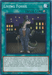 The image is of a Yu-Gi-Oh! trading card titled "Living Fossil [SDSH-EN030] Common" from the Structure Deck: Shaddoll Showdown. It depicts an anthropomorphic lizard wearing a top hat, monocle, and suit. The background features a cityscape with stars in the night sky and a lamppost. This Equip Spell card has detailed game text below the artwork.