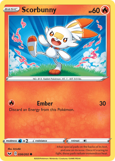 Scorbunny (030/202) [Sword & Shield: Base Set]