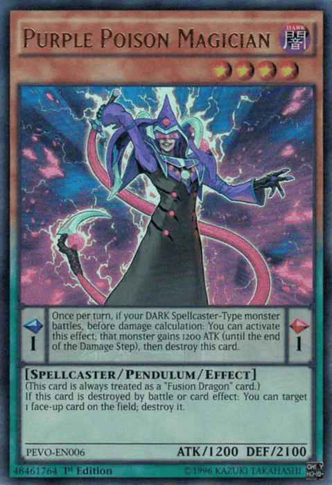 Purple Poison Magician [PEVO-EN006] Ultra Rare