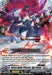 A "Cardfight!! Vanguard" trading card from the *Genesis of the Five Greats* set, produced by Bushiroad, showcasing "Aurora Battle Princess, Agra Rouge" (D-BT01/006EN). The card features a dynamic illustration of a female character with long red hair and futuristic armor in mid-action. The text details her abilities: +5000 Power, +10000 Shield if there are 2 or more opponent cards imprisoned, and options for imprisoning rear-guards.