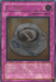 A "Yu-Gi-Oh!" Trap Card titled "D - Time [EOJ-EN053] Ultimate Rare," boasting a purple border and text box, this Yu-Gi-Oh! card features an illustration of a cup of coffee on a saucer with a spoon. The frothy swirl in the shape of a 'D' nods to the power of Destiny Hero. Detailed card text is written below the image.