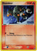 A Pokémon Houndour (60/115) (Stamped) [EX: Unseen Forces] trading card from the Unseen Forces series featuring Houndour, a black and orange dog-like creature, with 50 HP. Houndour stands on a snowy landscape with snowflakes falling. The orange Common card includes the Fire move "Smog," which poisons the defending Pokémon. Illustrated by Kagemaru Himeno. Numbered 60/115.