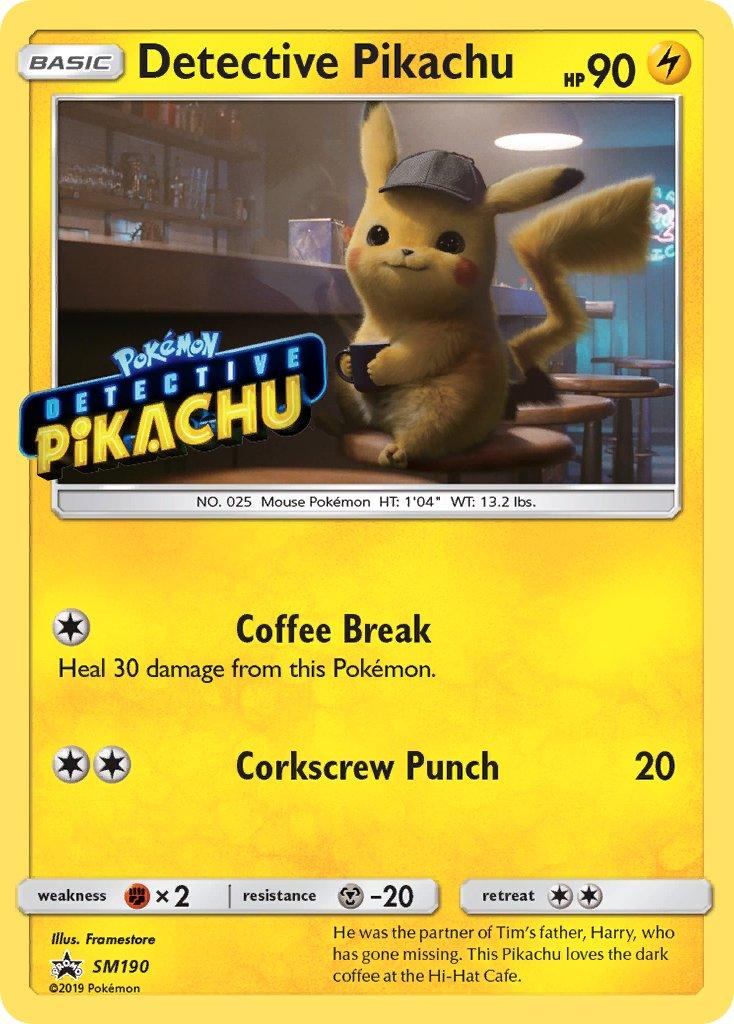 Detective Pikachu (SM190) (Stamped) [Sun & Moon: Black Star Promos]