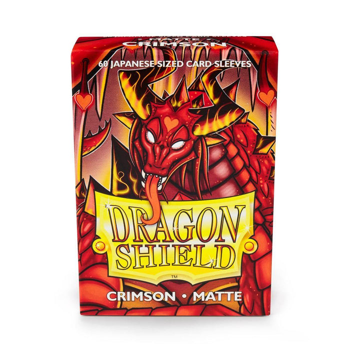 Dragon Shield - Japanese Size Matte Sleeves - Blood Red (60 ct