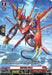 The Vairina Arcs (D-BT01/SP11EN) [Genesis of the Five Greats] trading card by Bushiroad features a metallic dragon-like creature from Dragon Empire, adorned in red and white armor with blue energy radiating from its body and sharp claws. This Grade 2 unit boasts 10,000 power and 1 critical. Embracing a dynamic, electric theme, this Special Parallel card is part of the Genesis of the Five Greats series.