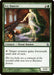 An "Magic: The Gathering" card titled Ivy Dancer [Ravnica: City of Guilds]. It features a Dryad Shaman woman with flowing ivy for hair, standing in an enchanted hallway with arched windows. She is depicted with one foot raised and surrounded by verdant foliage. The card text grants "forestwalk" to a creature. The power and toughness are 1/2.