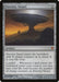 The image displays a Magic: The Gathering product titled "Eternity Vessel [Zendikar]." This artifact card, with a casting cost of 6 mana, features artwork of a large vessel set against the sunset landscape of Zendikar. The card text describes its abilities related to life total and landfall mechanics.