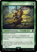 A Magic: The Gathering card named "Lignify [The Lord of the Rings: Tales of Middle-Earth Commander]." It costs 1 generic mana and 1 green mana. The type is "Tribal Enchantment – Treefolk Aura," reminiscent of the mystical beings in The Lord of the Rings. The art depicts a creature entwined with branches and leaves, transforming into a tree.