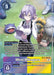 A Digimon card featuring Mirei Mikagura [BT11-094] (Alternate Art) [Dimensional Phase], with her light purple hair and glasses, holding a clipboard. Surrounding her are small Digimon creatures. The card details her abilities within the Dimensional Phase and has a cost of five indicated at the top left, with a predominantly purple color scheme.