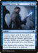 The image is of the Magic: The Gathering card Devious Cover-Up [Guilds of Ravnica]. It depicts a character in dark clothing holding a glowing blue staff. This instant counter target spell, exiling it and allowing the player to shuffle up to four cards from their graveyard into their library.