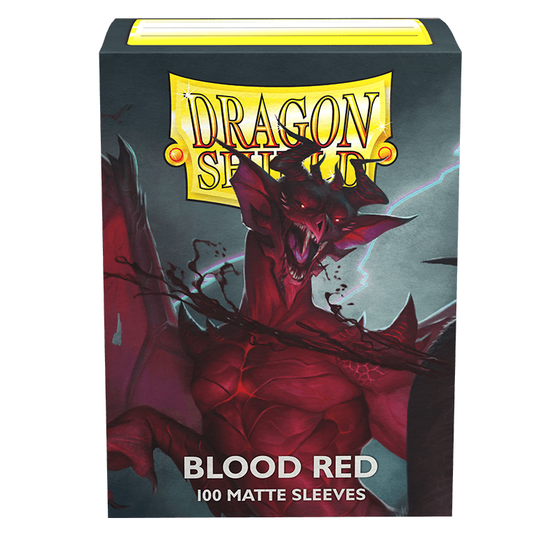 Dragon Shield: Standard 100ct Sleeves - Blood Red (Matte)