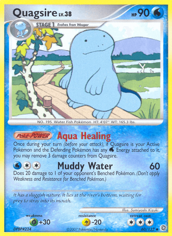 The image showcases a Pokémon card titled 