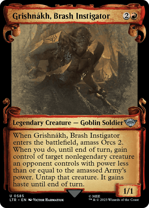 Grishnakh, Brash Instigator [The Lord of the Rings: Tales of Middle-Earth Showcase Scrolls]