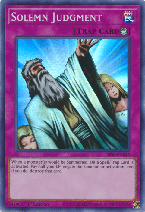 A Yu-Gi-Oh! Trap Card titled 