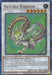 A Yu-Gi-Oh! trading card from Hidden Arsenal: Chapter 1 depicts "Naturia Barkion (Duel Terminal) [HAC1-EN122] Parallel Rare," a dragon-like creature with green and brown scales and large, curved horns. It has glowing green eyes and is surrounded by a green aura. This Synchro/Effect Monster boasts an impressive ATK of 2500 and DEF of 1800, detailing its summoning conditions and