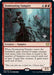 A Magic: The Gathering card from Innistrad: Crimson Vow Promos, "Dominating Vampire (Promo Pack) [Innistrad: Crimson Vow Promos]," costs one red and two generic mana to cast. The vampire depicted is controlling ghostly figures. With a power and toughness of 3/3, this Creature — Vampire lets you temporarily gain control of a target creature.