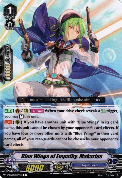 Blue Wing of Empathy, Makarios (V-EB08/057EN) [My Glorious Justice]