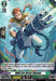 A fantasy-themed trading card from Bushiroad, titled "Wild-fire Brave Shooter" (D-BT05/H51EN) [Triumphant Return of the Brave Heroes], features an Aquaroid in combat gear wielding a large, futuristic water gun underwater. The holo-embellished card boasts detailed stats and abilities, with a background showcasing an underwater scene filled with bubbles and aquatic plants.