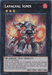 A Yu-Gi-Oh! trading card titled "Lavalval Ignis [HA06-EN051] Secret Rare" from the Hidden Arsenal 6 set. It depicts a mechanical warrior with glowing red elements, standing amidst flames. The Secret Rare card is categorized as a 1st Edition with an attack value of 1800 and defense of 1400. Text details its special effects and abilities in battle.

