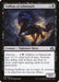 A trading card titled "Stallion of Ashmouth [Shadows over Innistrad]" from Magic: The Gathering. The illustration features a dark, ghostly Nightmare Horse with glowing eyes galloping through a shadowy, eerie landscape. The text describes its abilities, mentioning "Delirium" and a +1/+1 effect. The card has power and toughness of 3/3.