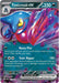 A Pokémon Toxicroak ex (131/198) [Scarlet & Violet: Base Set] trading card featuring Toxicroak ex from the Scarlet & Violet series. Toxicroak is a blue, frog-like creature with sharp claws and a menacing expression. This Darkness-type, Double Rare card includes stats: 250 HP, Stage 1, evolves from Croagunk. It has attacks: "Nasty Plot" and "Toxic Ripper," with symbols den