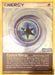 A Pokémon trading card titled "Cyclone Energy (99/115) (Stamped) [EX: Unseen Forces]" from the Pokémon series. This Uncommon Special Energy card features a swirling blue and purple vortex with a black star in the center. Gameplay effects are detailed in the text box at the bottom. The card's code is 99/115.