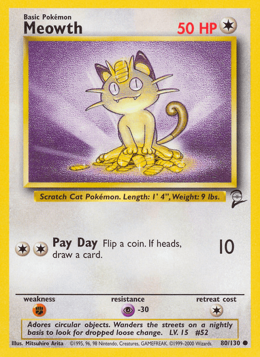 Meowth (80/130) [Base Set 2]