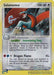 A rare Salamence (19/97) (League Promo 2004) [League & Championship Cards] Pokémon card with 100 HP. It's a Dragon-type with a blue body and red wings. The card features two abilities: Intimidating Fang (PokeBody) and Dragon Flame (attack), which requires discarding an Energy card to deal extra damage. Weakness to Colorless type and a 2-star retreat cost.