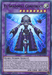 A Yu-Gi-Oh! trading card titled "El Shaddoll Construct [DUPO-EN090] Ultra Rare." This Ultra Rare Fusion/Effect Monster features a robotic, female figure with white hair and light blue armor, standing with outstretched arms. The background is a gradient of purple hues. The card has 2800 ATK and 2500 DEF, with detailed abilities and summoning requirements.