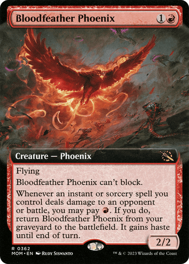 Bloodfeather Phoenix (Extended Art) [March of the Machine]