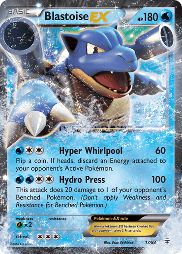 Blastoise EX (17/83) [XY: Generations]