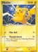 A Pokémon trading card featuring Pikachu (60/106) [EX: Emerald] from the Pokémon series. Pikachu, a yellow mouse-like creature with red cheeks, stands amidst an electric storm, with lightning bolts in the background. The Common card has 50 HP and includes the moves Pika Ball and Thundershock. It’s numbered 60/106.