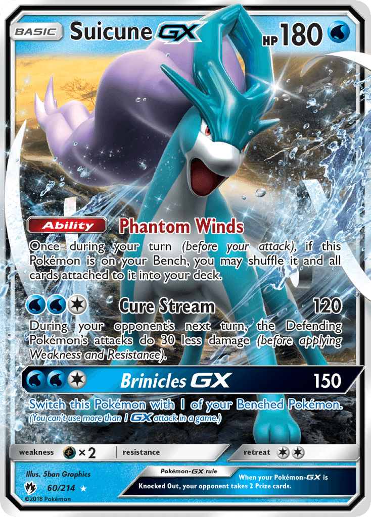 Suicune GX (60/214) [Sun & Moon: Lost Thunder]