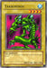 A Yu-Gi-Oh! trading card titled "Takriminos [MP1-006] Super Rare." This Super Rare card features an illustration of a green, dragon-like sea serpent with sharp claws and spikes. The creature is shown on a purple and red background. As a Normal Monster, the card's attributes include 1500 ATK and 1200 DEF, along with an attribute icon in the upper-right corner.