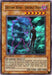 A Yu-Gi-Oh! trading card titled "Destiny Hero - Double Dude [POTD-EN012] Super Rare" features an eerie, giant, blue-skinned warrior with wild hair, sharp claws, and glowing eyes. In front of it stands a sleek, hat-wearing figure with dual guns. This Effect Monster has ATK 1000 and DEF 1000 and can Special Summon Double Dude Tokens.