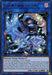 A Yu-Gi-Oh! trading card titled "Evil Twin Lil-la [GEIM-EN016] Ultra Rare" features a dark-clad girl with blue highlights and a mechanical, dragon-like creature. This Link/Effect Monster has a blue border and detailed artwork of the character. Text describes its abilities and attributes, including "Fiend/Link/Effect" and "ATK/1100 LINK-2.