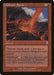 The "Volcanic Spray [Odyssey]" Magic: The Gathering card features an erupting volcano under a stormy sky. This Sorcery spell deals 1 damage to creatures without flying and each player. Its Flashback cost is prominently depicted in the art by Matt Cavotta.