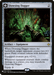 A Magic: The Gathering card titled "Dowsing Dagger // Lost Vale [Secret Lair: From Cute to Brute]" from the Secret Lair collection. The image shows a person holding a mystical, green-glowing dagger in a dense, dark forest filled with exotic plants. This rare artifact has an Equip cost and transformation ability detailed on the card.