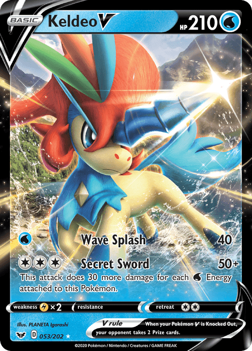 Keldeo V (053/202) [Sword & Shield: Base Set]