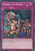 A Yu-Gi-Oh! Normal Trap card titled "Order to Smash [SS03-ENB29] Common." The artwork features a goblin-like creature holding a rope, tethered to an armored statue. The background is a dimly lit forest. This 1st Edition card with the "Ultimate Predators" series has detailed text and a purple border with attributes like "SPEED DUEL.