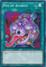 Yu-Gi-Oh! trading card titled 'Pot of Avarice [SDSH-EN031] Common.' The card features an ornate, purple jar with a face, a large open mouth, and a protruding tongue. Purple energy swirls around the jar against a vibrant red and blue background. This Normal Spell's effect: 'Target and shuffle 5 monsters in your GY into the Deck, then draw 2 cards