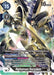 The image shows the Secret Rare Digimon card "Alphamon: Ouryuken [BT9-111] [X Record]" from the Digimon card game. With a cost of 15, a Digivolve cost of 7, and a DP of 16,000, this Royal Knight's abilities include deleting opponent's highest play-cost Digimon and returning 7 cards to the deck once per turn. The artwork depicts a