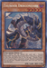 Image of the "Thunder Dragondark [MP19-EN167] Prismatic Secret Rare" Yu-Gi-Oh! trading card from the 2019 Gold Sarcophagus Tin Mega Pack. This Prismatic Secret Rare card features a dark, winged, serpentine dragon creature with electrical energy surrounding it. Categorized as "Thunder / Effect," it boasts an ATK of 1600 and DEF of 1500. Card ID