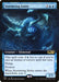 A Magic: The Gathering card titled "Stormwing Entity (Extended Art) [Core Set 2021]" from Magic: The Gathering. It shows a blue, ethereal bird-like creature with lightning crackling around it. This rare creature costs 3 generic and 2 blue mana to cast and has abilities: reduced casting cost, flying, prowess, and causes the player to scry 2 upon entering the battlefield. Its power and toughness...