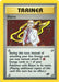 A Pokémon trading card titled "Blaine (17/132) [Gym Challenge Unlimited]" under the "Pokémon" category. The Holo Rare card features an illustration of an elderly man with sunglasses and a white lab coat against a fiery background. The card text explains Blaine's energy card attachment ability, referencing fire energy and his Pokémon from the Gym Challenge Unlimited series.