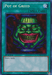A "Yu-Gi-Oh!" trading card titled "Pot of Greed [LCYW-EN059] Secret Rare." This Secret Rare Spell Card from the Legendary Collection 3: Yugi's World set features an illustration of a grinning green pot adorned with blue and purple accents. The card text says, "Draw 2 cards." It is a 1st Edition with the code LCYW-EN059 at the bottom.