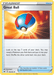 The image is of an uncommon Pokémon trading card from the Sword & Shield series named "Great Ball (164/202) [Sword & Shield: Base Set]" by Pokémon. It features an illustration of a Great Ball, which is blue with red and white details, radiating light against an orange and yellow background. The card text describes its ability to search the top seven cards of your deck for a Pokémon.